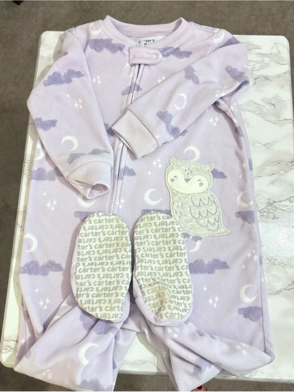 4 PACK Carter's Fleece Sleeper 18 mo girl